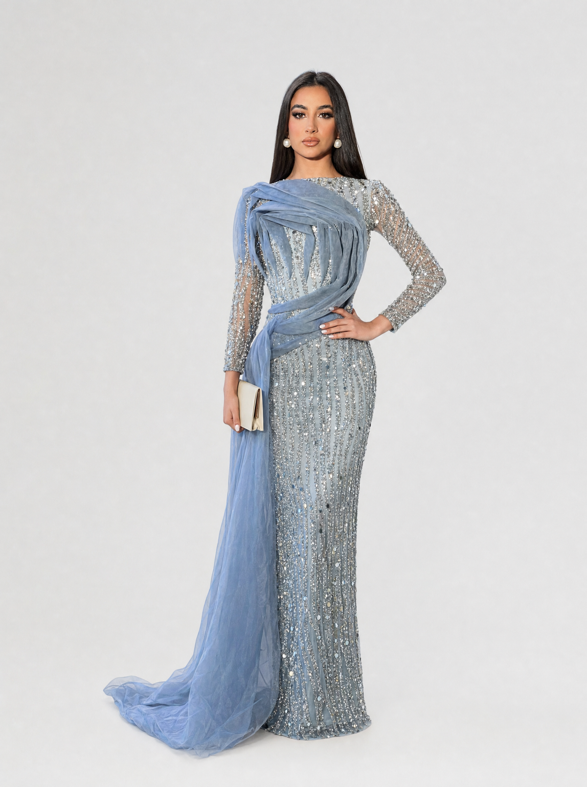 Imani Long Sleeve Side Skirt Dress