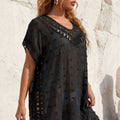 Women Clothing Sexy Beach Cover Three Dimensional Jacquard Crocheted Stitching Loose Bikini Cover up Dress