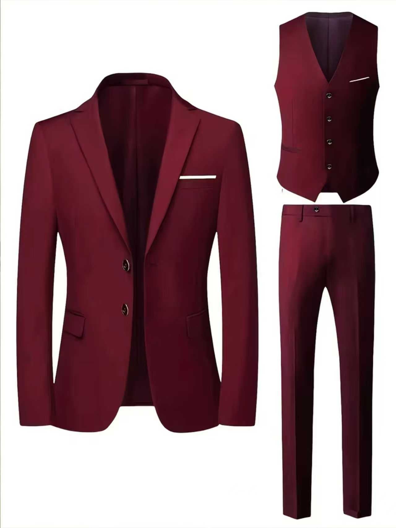 Mens Tailored Suit Grooms