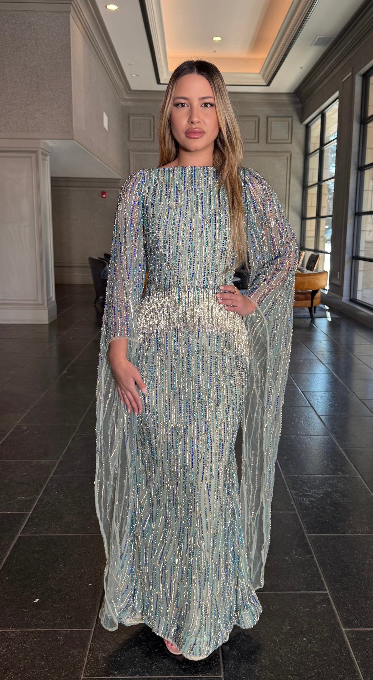 Fatima Empire Tassel Dress