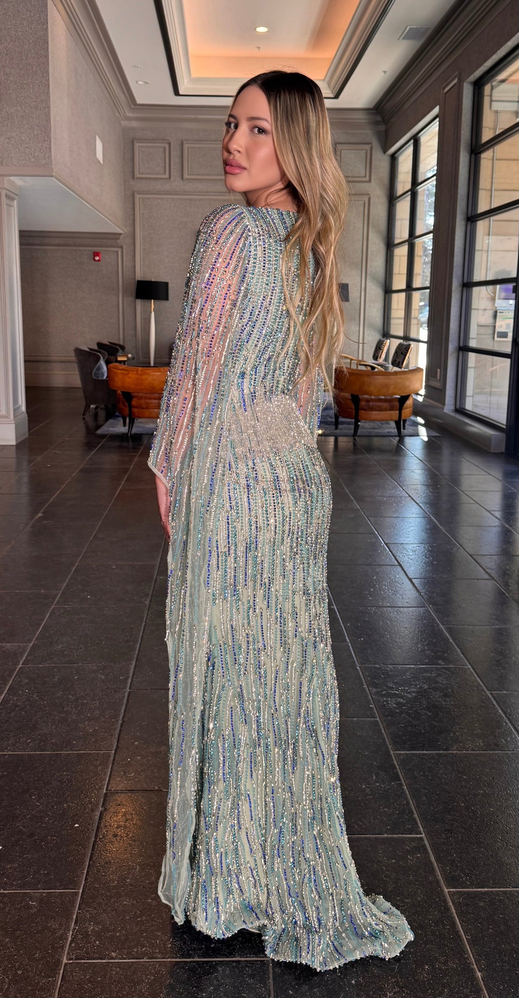 Fatima Empire Tassel Dress