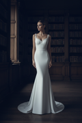 White Pearl Mermaid Gown